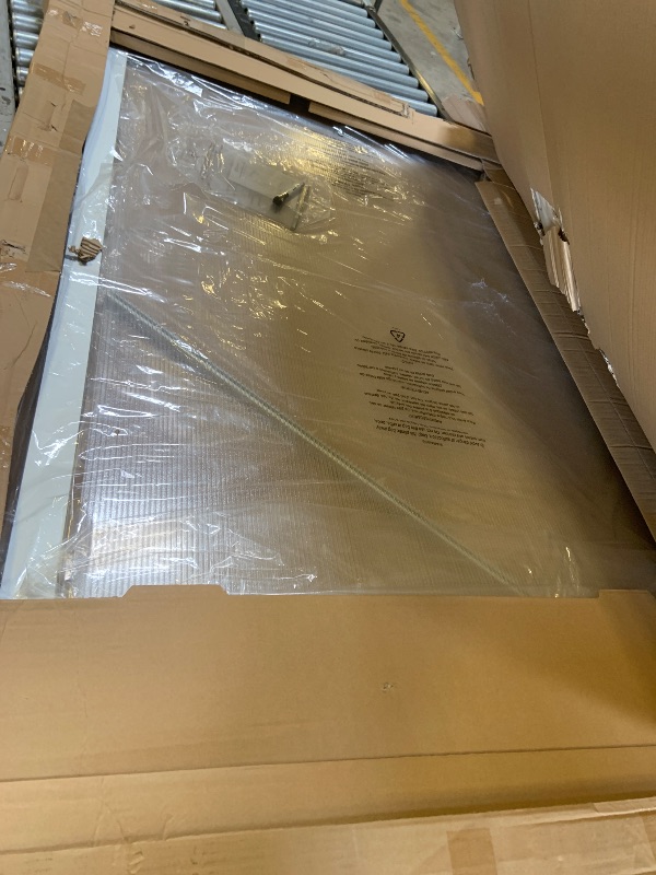 Photo 1 of Premium+Workstation+Privacy+Screen%2c+38w+x+64d%2c+Translucent+Clear%2fSilver