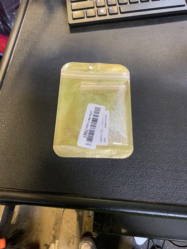 Photo 1 of 5000Pcs Tiny Nail Rhinestones 1.2mm Clear AB Flatback Glass Pixie Crystals, Iridescent Nail Gems Long Lasting Shine Small Sugar Beads Dust Nail Charms for Nail Design DIY Crafts Accessories