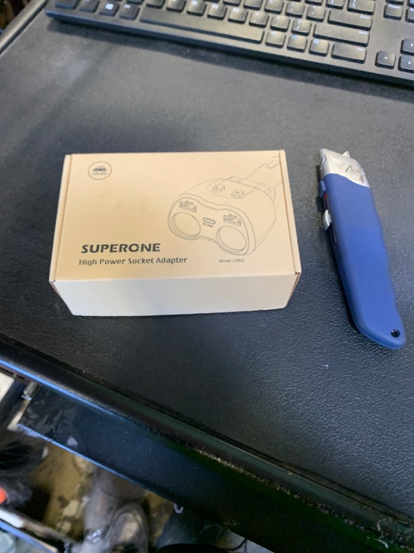 Photo 1 of [2025 Upgraded] Cigarette Lighter Splitter, SUPERONE 180W 2-Socket Cigarette Lighter Adapter with Dual QC3.0 and 20W PD USB C Car Charger Splitter for GPS/Dash Cam/Laptop/iPad/iPhone 17/16/15/14/13/12