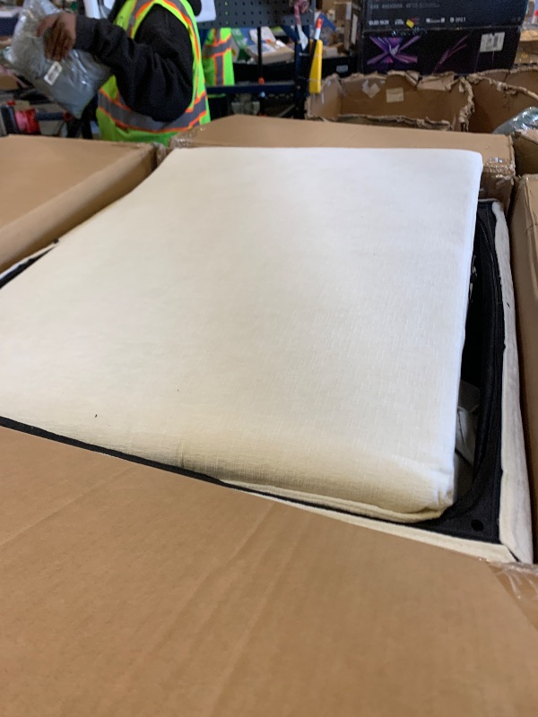 Photo 1 of Vesgantti 108" Modular Sectional Sofa, Comfy Cloud Couch with Movable Ottoman Deep Seat Chenille L Shaped Modular Sofa, Sectional Couches for Living Room, Bedroom and Apartment, Beige