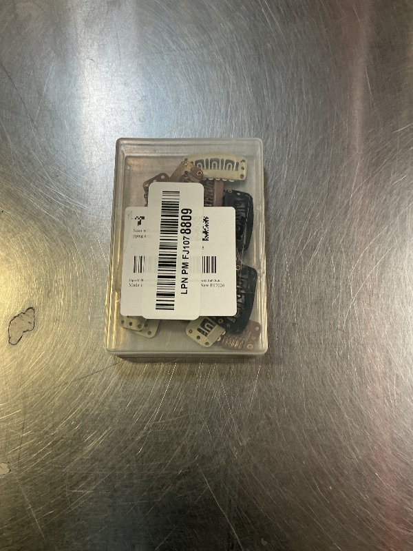 Photo 1 of 32pcs U-Shaped Wig Clips - Small Comb Metal Clips with Soft Rubber Snaps - Accessories for Wigs, Braids, Hair & DIY Chunni