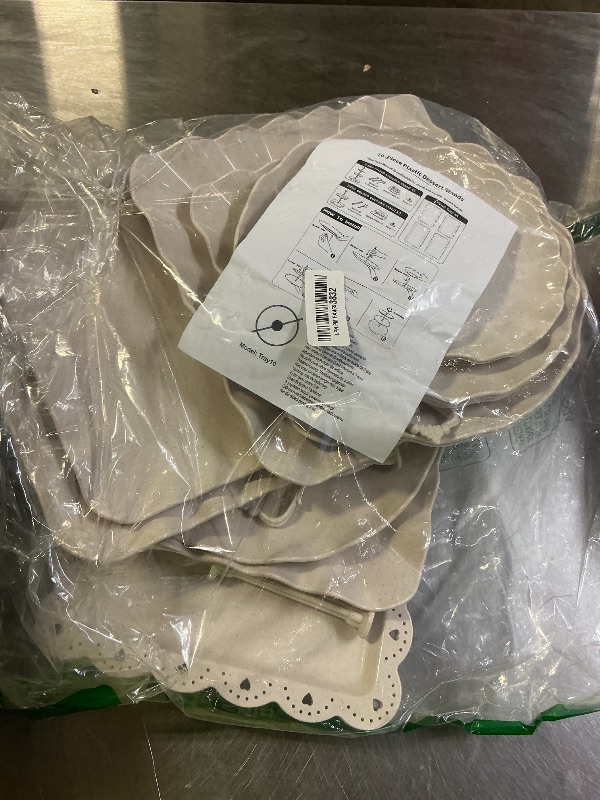 Photo 1 of 10 pcs plastic desserts stand 