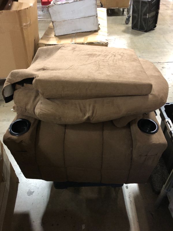 Photo 1 of *NONFUNCTIONAL** Signature Design by Ashley Altari Modern Nursery Manual Rocker Recliner, BROWN