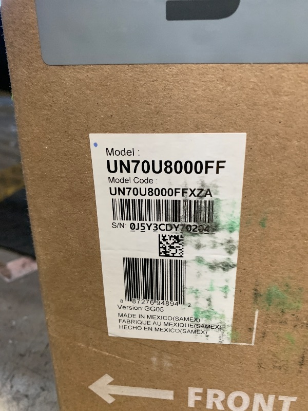 Photo 1 of nonfunctional---------selling for parts only -------------------------------------Samsung 70-Inch Class Crystal UHD U8000F 4K Smart TV (2025 Model) Endless Free Content, Crystal Processor 4K, MetalStream Design, Knox Security, Alexa Built-in