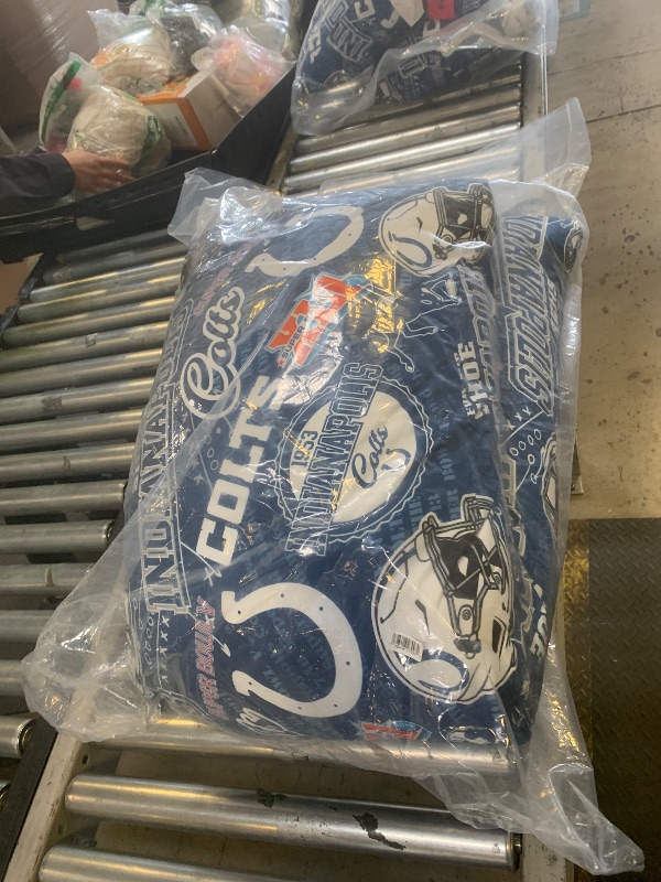 Photo 1 of FOCO Indianapolis Colts NFL Printed Plush Body Pillow