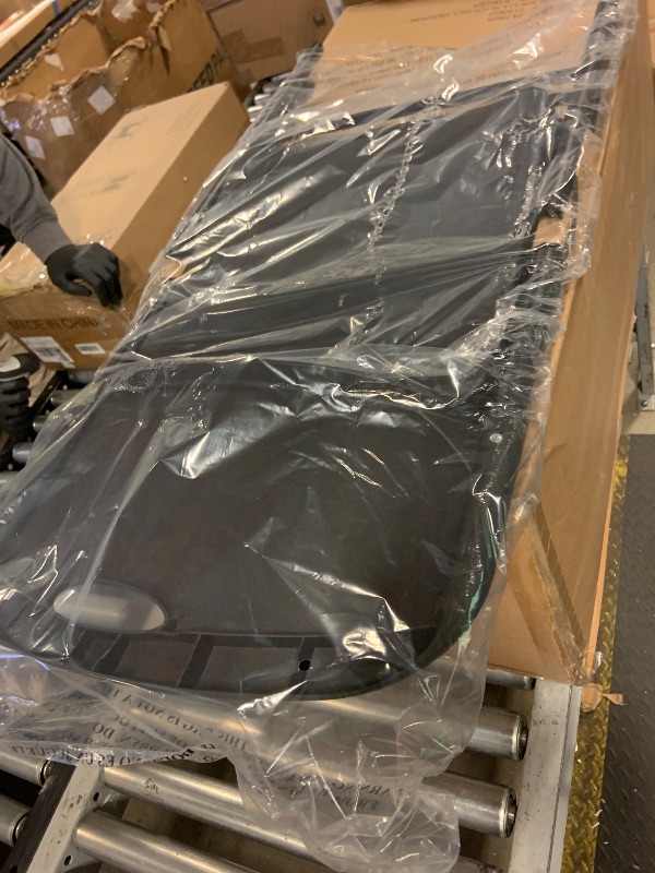 Photo 1 of 1 Piece Amazon Basics Sturdy Foldable Plastic Chair, Portable, 350-Pound Capacity, Black,