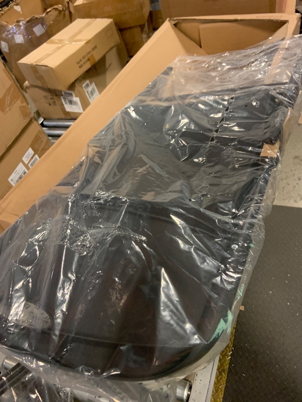 Photo 1 of Amazon Basics Sturdy Foldable Plastic Chair, Portable, 350-Pound Capacity, Black,