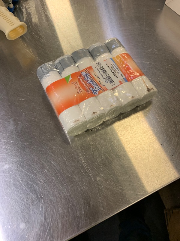 Photo 1 of 1.3 Gallon 100 Counts (fit 1.3-1.5 Gal) Mini Drawstring Trash Bags Garbage Bags by RayPard, 4-5L Small Plastic Trash Can Liner fit 1,1.2-1.5 Gal Waste Basket for Home Office Kitchen Bathroom, White