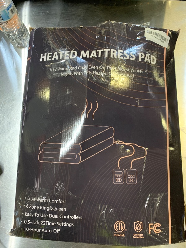 Photo 1 of *INCOMPLETE, SEE NOTES** ALMAH Electric Heated Mattress Pad Queen,6-Zone Fast Heating Bed Warmer with Individual Head/Body/Foot Control, Memory & Preheat Functions, Dual Controllers,10 Heat Settings,10-Hour Auto Shut Off,60"x80"