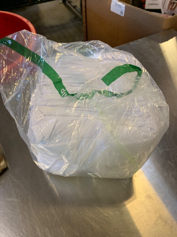 Photo 1 of 10 Pack White Table Cloth Rectangle Table Cloths for 8 Foot Rectangle Tables 60 X 126 Inch Washable Polyester Table Covers, Reusable & Wrinkle Resistant for Weddings, Parties, Events, and Everyday Use