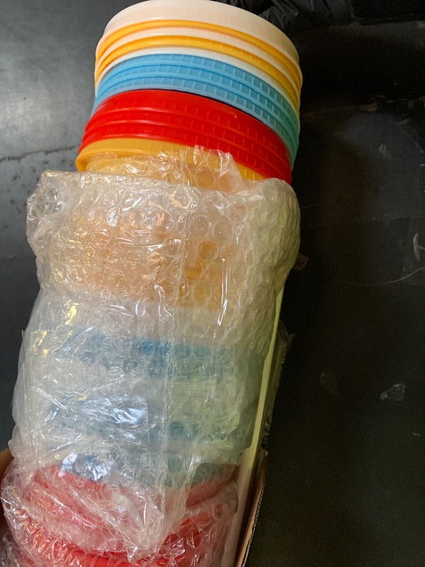 Photo 1 of 12 piece cups with lids and straws