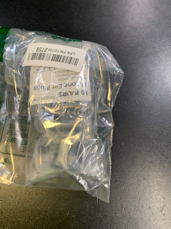 Photo 1 of 10 Pairs Noise Cancelling Ear Plugs, Premium Soft Silicone, Reusable, Waterproof, Hypoallergenic, Earplugs for Swimming, Airplanes, Concerts, Shooting, Travelling, Sleeping & Snoring (Black)