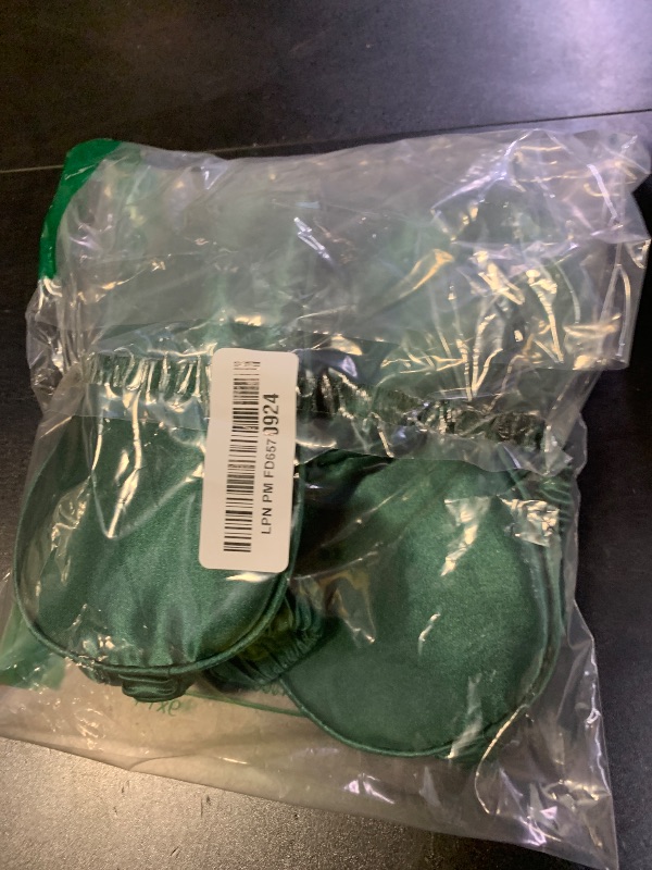 Photo 1 of 10 Pack Sleep Mask,Silk Eye Mask,for Night Sleeping,Office, Travel,Party Games,Suitablefor Men/Women (Blackish Green)