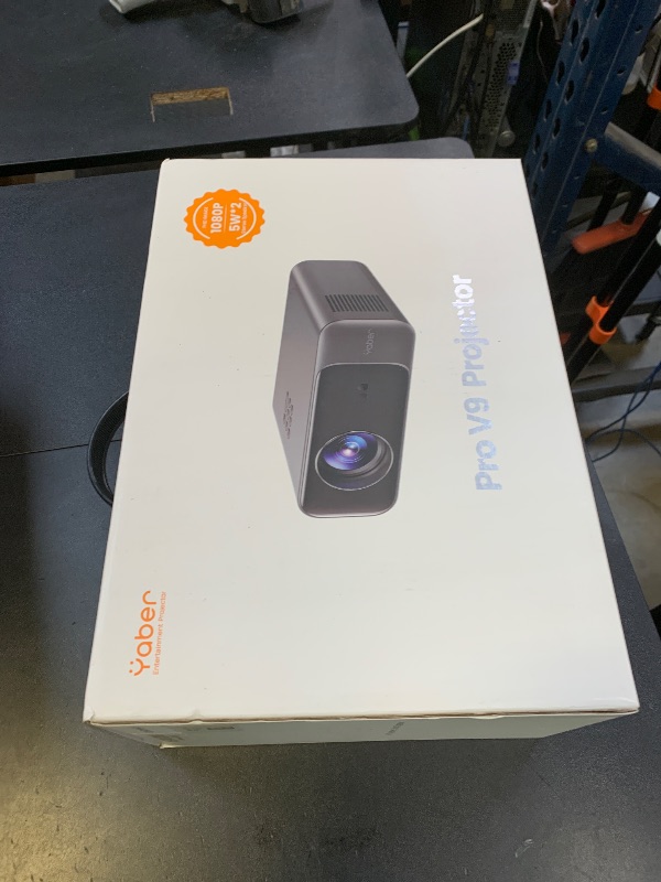 Photo 1 of [Auto Focus/4K Support] Projector with WiFi 6 and Bluetooth 5.2, YABER Pro V9 Native 1080P Outdoor Movie Projector, Auto 6D Keystone & 50% Zoom, Home Theater Projector for Phone/TV Stick/PC