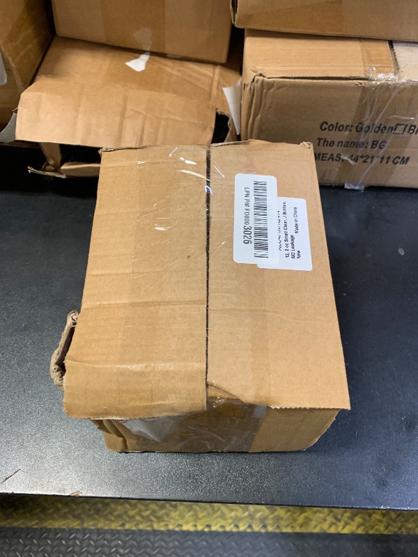 Photo 1 of 12 Pack, 2 oz Small Clear Glass Bottles w/Lid & 3 Funnels - 60ml Boston Shot Bottles for Health, Immunity, Potion, Wellness, Sample, Ginger, Juice - Mini Personal Care & Beauty Travel Bottle