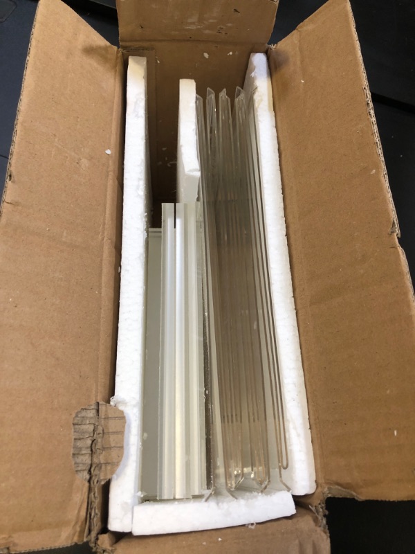 Photo 1 of 12 Pack Acrylic Sign Holder 8.5 x 11, Double-Sided Clear Sign Holder Plastic Stands for Display, T Shape Acrylic Table Sign Stands for Office Store Restaurants Wedding Party Decoration