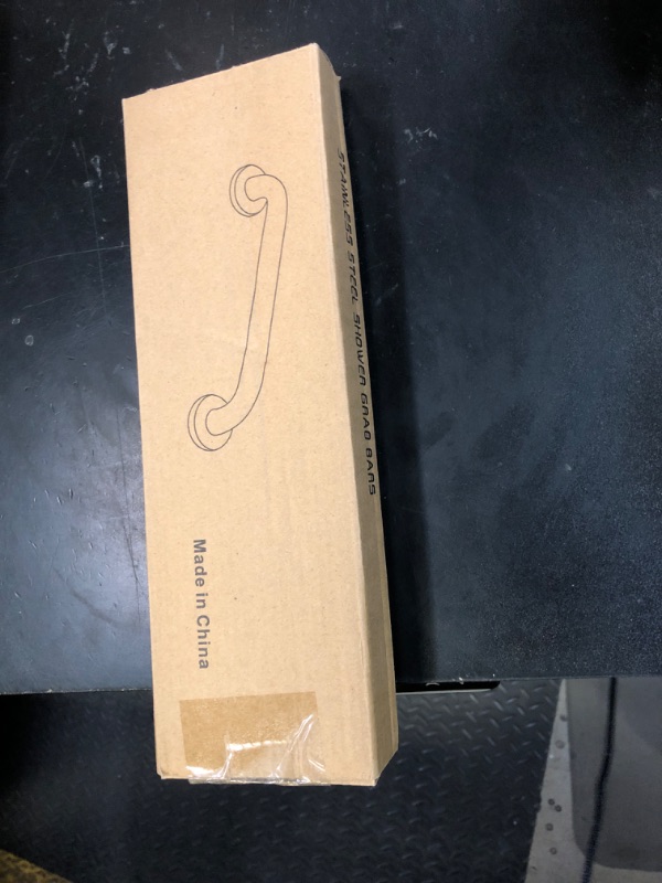 Photo 1 of 12 Inch Anti Slip Shower Grab Bar Oil Rubbed White, Munzong Bathroom Grab Bar, Knurled Bathroom Balance Bar,Safety Hand Rail Support Handicap Elderly Injury Senior Assist Bath Handle