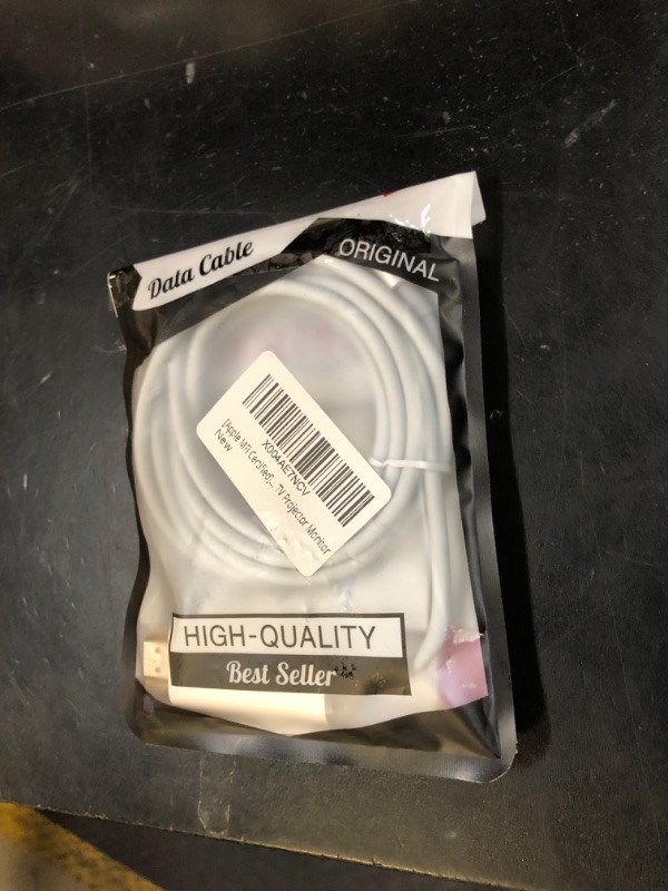 Photo 1 of [Apple MFi Certified] Apple Lightning to HDMI Cable Adapter for iPhone to TV, 1080P Digital AV Adapter Sync Screen Connector Compatible for iPhone 14 13 12 11 Pro Max XS XR X 8 to TV Projector Monitor