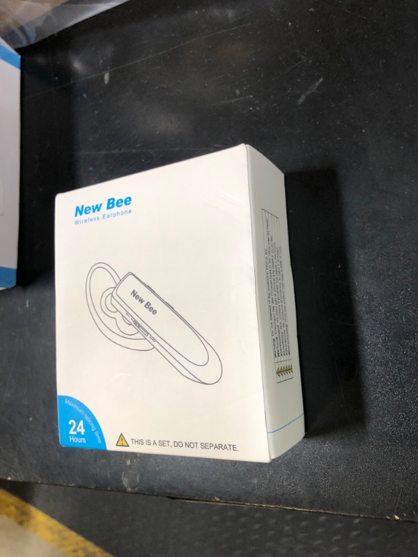 Photo 1 of [2 Pack] Bluetooth Earpiece Wireless Handsfree Headset V5.0 24 Hrs Driving with Mic 60 Days Standby Bluetooth Headset for iPhone Android Samsung Driver