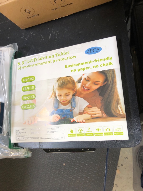 Photo 1 of [4 Pack] Genialba LCD Writing Tablet 8.5-Inch Colorful Doodle Board, Toddler Learning Educational Toys Gifts for 3-8 Years Old Girls and Boys, Electronic Drawing Pad for Kids (Pink&Blue&Green&Purple)