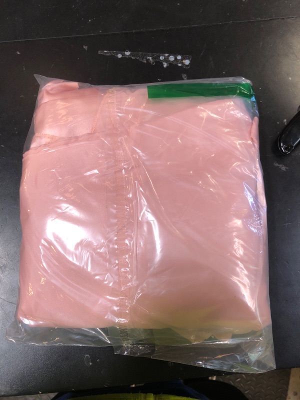 Photo 1 of 10ft x 7ft Ligt Pink Backdrop Curtains for Parties, Fabric Satin Background Curtain with Rod Pockets for Weddings, Birthday, Baby Shower, Photography, Graduation Party Backdrop Drapes, 2 Panels