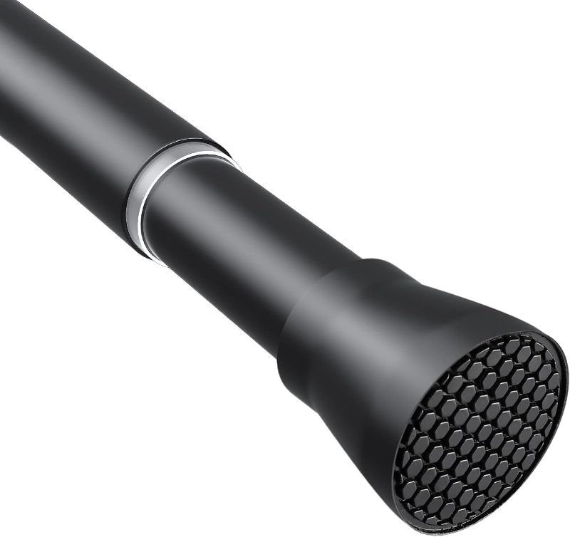Photo 1 of *UNKNOWN SIZE* Tension Curtain Rod Black Tension Rod