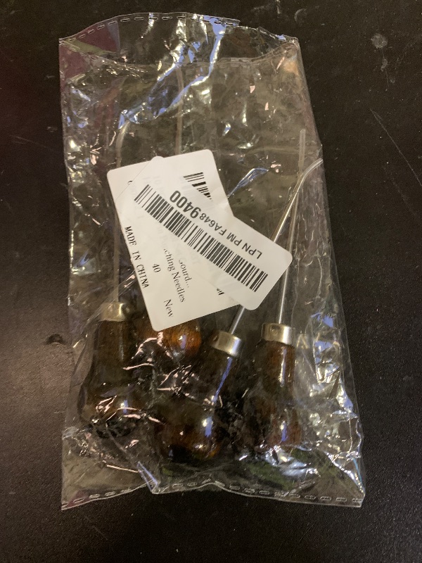 Photo 1 of 10 PCS Awl Tool Set Scratch Awl for Leather Punch Hole Wooden Handle Scratch Awl Sewing Leather Craft or DIY Handmade Pin Punching Needles, Gourd Shape