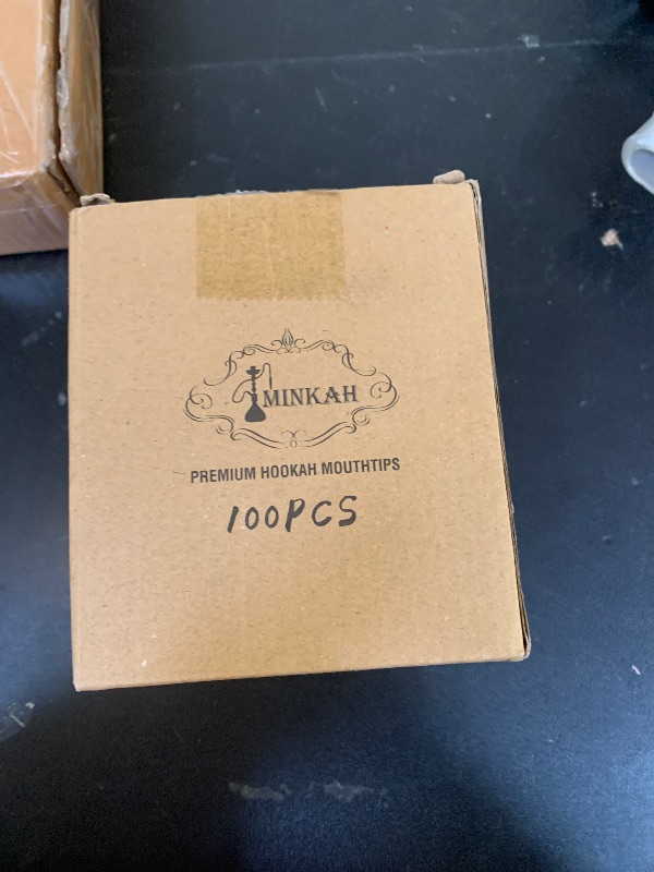 Photo 1 of 100PCS Hookah Tips Disposable with Hookah Hose Grommets&Tongs Individual Wrapped Practical Hookah Accessories Set Multi-Color(3.74inch)