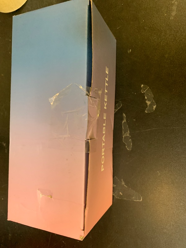 Photo 1 of *IMPERFECT** Travel Electric Kettle Portable Mini Kettle,Small Hot Water Boiler with 4 Temperature Settings,304 Stainless Steel,Fast Boiling Water with Auto Shut-Off and Boil Dry Protection (Pink, 400ml)