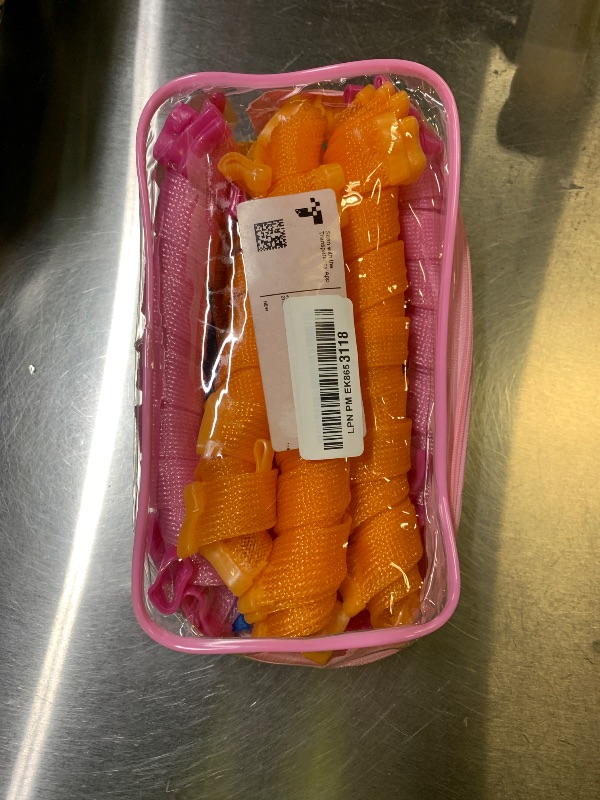 Photo 1 of 40pcs Heatless Spiral Hair Curlers for Long Hair - Heatless Curls Overnight 22inch Magic Magic Hair Rollers No Heat Curlers with 6pcs Styling Hook