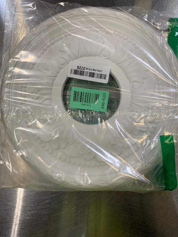 Photo 1 of 11 3/8"OD x 3 5/8"ID x 7/8"P Palmetto Ceiling Medallion (Fits Canopies up to 4 1/2")