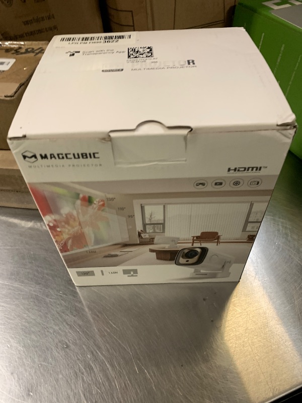 Photo 1 of ?Auto Focus&1080P?Magcubic Mini Smart Projector with 4K Support, Portable Projector with Wifi and Bluetooth, 5W Speaker, Built in Apps, Voice Control, Outdoor Movie Projector