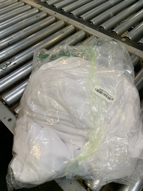 Photo 1 of 10x10ft White Tulle Backdrop Curtains with Lights String for Parties,Wrinkle Free Sheer Curtain with Lights Wedding Photo Backdop Drapes for Baby Shower Birthday Party Photography Home Decorations