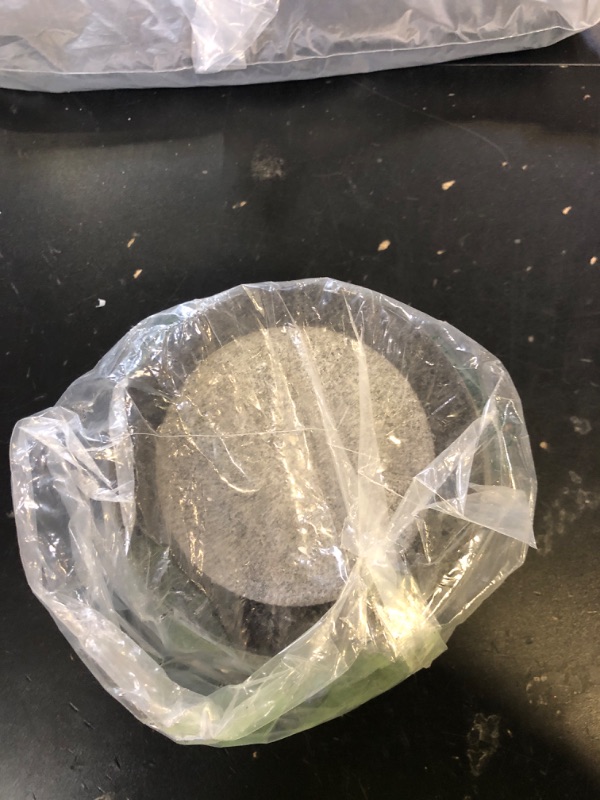 Photo 1 of **INCOMPLETE** Laevo Mortar Large - Black Granite Stone Spice Grinder Bowl, 2.1 Cup Capacity, 5.5 Inches - Reversible Molcajete Mexicano - Guacamole, Spices - Large Mortar