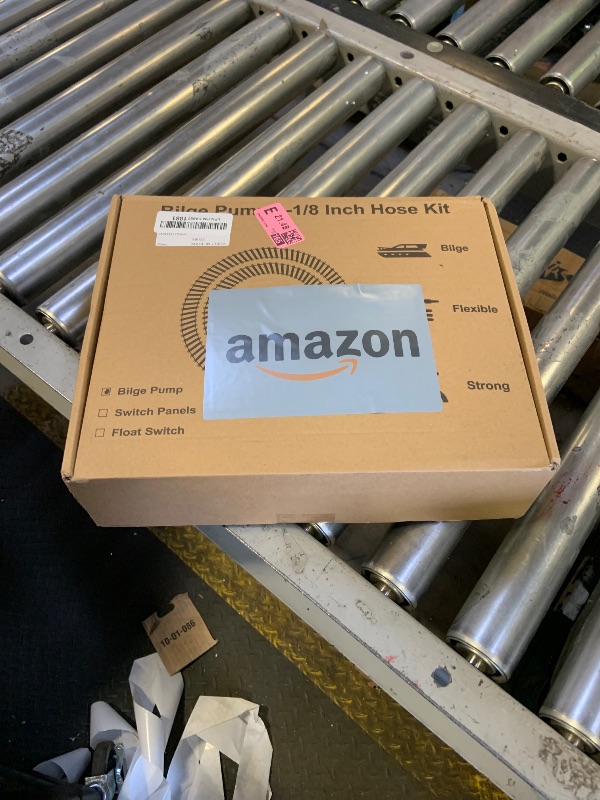 Photo 1 of 1100GPH 12V Automatic Boat Bilge Pumping Kit, 1-1/8 Inch Electric Bilge Water Pump, 6FT Hose, 2 Stainless Steel Hose Clamps and Thru-Hull Fitting, for Fishing Boats, Runabouts, Yachts, Cruisers