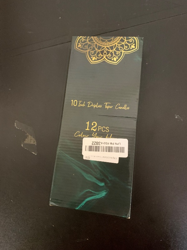 Photo 1 of 12-Pack Orange Taper Candles - 10 Inch Unscented Dripless Candlesticks, Long Burning for Halloween, Thanksgiving, Fall Decor & Dinner Parties