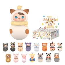 Photo 1 of POP MART PUCKY Roly-Poly Kitty Series-Vinyl Plush Blind Box Mystery Box 1PC