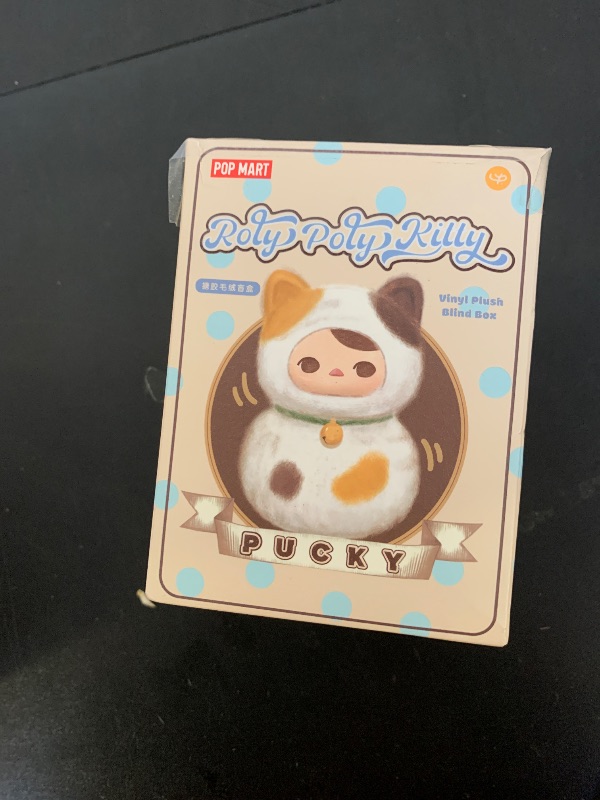 Photo 1 of POP MART PUCKY Roly-Poly Kitty Series-Vinyl Plush Blind Box Mystery Box 1PC