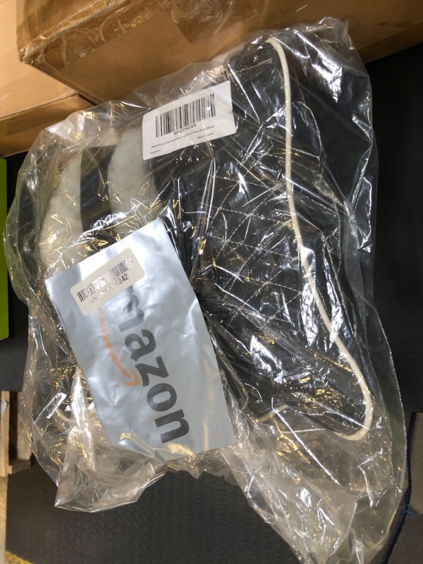 Photo 1 of *DAMAGED** BESUNTEK Car Headrest Pillow, A Pair Soft Headrest Pillow PU Leather Travel Neck Support Neck Pain Relief for Driving Home Office (Black/White)