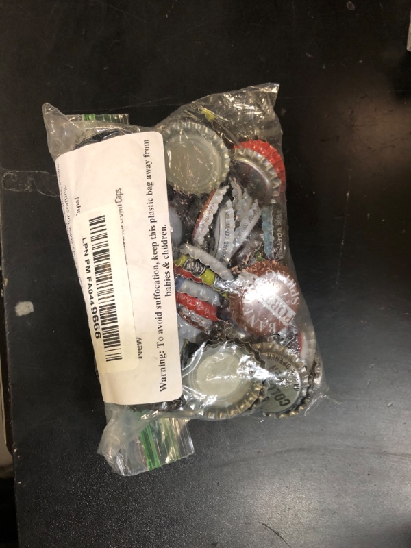 Photo 1 of 100 Craft Beer Bottle Caps, Few Repeats, No Dents, Huge Variety of Assorted Crown Caps