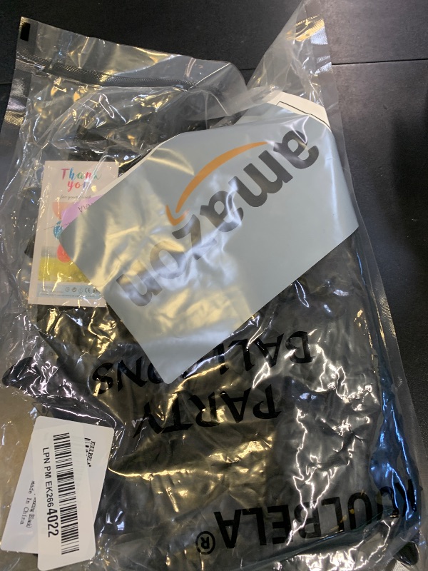 Photo 1 of 110pcs Black Balloon 12 inch, Black Latex Balloons for Birthday Party Baby Shower Wedding(with 2 Ribbons).