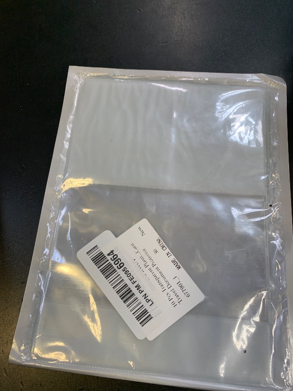 Photo 1 of 10 Pcs Transparent Plastic Passport Protector Case, Passport Sleeve Clear Vinyl Transparent Holder Organizer ID Card Travel Document Protector