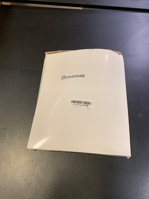 Photo 1 of 10 Pcs 3D Christmas Village Houses Sets White Winter Village with Light Xmas Houses and Trees Lantern Paper Decoration Christmas Figurines Scene Desktop Ornament for Home Xmas Village Party Decor