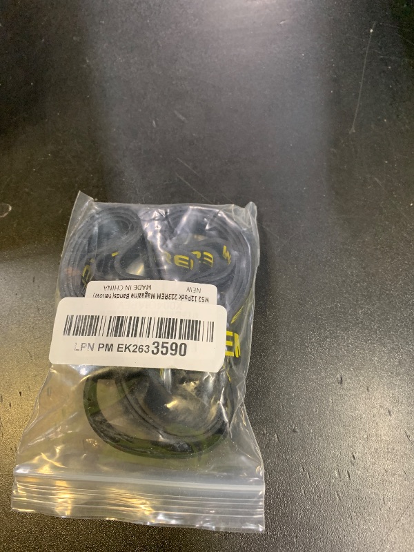 Photo 1 of 12 Pack 223 REM Magazine Marking Bands with Large Lettering, .223Cal Ammo Caliber Label Identification Marker Accessories (Black - Yellow)