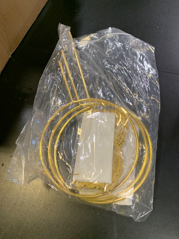 Photo 1 of 103 Pcs Wizard Party Chocolate Decoration, with 3 PCS Gold Goal Posts, 50Pcs Golden Wings Chocolate Wafer Cupcake Toppers with 50Pcs Glue Point for Birthday Wizard Theme Party Supplies