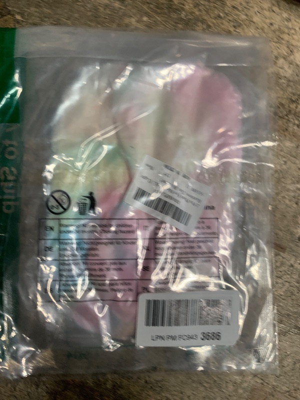 Photo 1 of 2 Pcs Plush Eye Mask Soft Sleeping Blindfold Eye Cover Comfortable Furry Faux Fur Sleeping Mask Satin Nap Night Eyeshade Cover for Women Men Gift (Light Rainbow, Dark Rainbow)