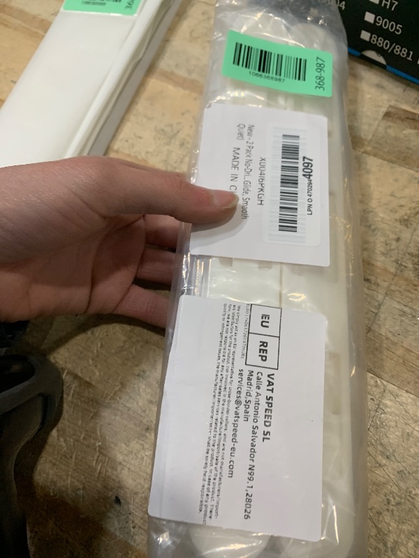 Photo 1 of 2 Pairs of No-Drill Silent Drawer Slides, Excluding Storage Box.Heavy Duty Kitchen Cabinet Pull Out Tracks, Installation Adjustable Storage Organizer for Wardrobe, Bathroom, Pantry