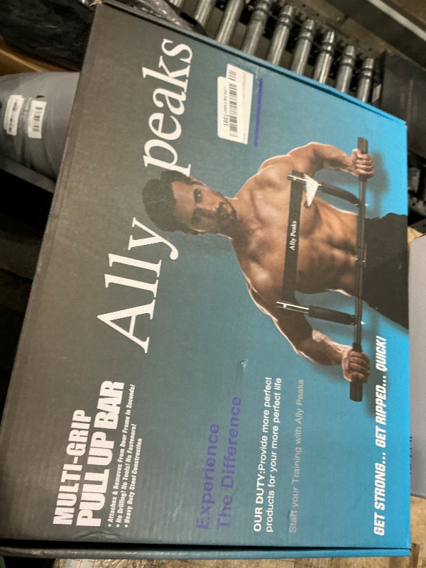 Photo 1 of *MISSING HARDWARE**ALLY PEAKS Pull Up Bar Thickened Steel Pipe Super Heavy Duty Steel Frame Upper Workout Bar| Multi-Grip Strength for Doorway | Indoor Chin-Up Bar Fitness Trainer for Home Gym Portable (silver2)