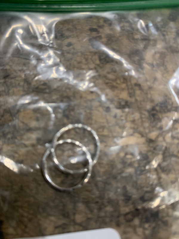 Photo 1 of (12mm) 925 Solid Sterling Silver Australian Made Faceted Hinged Sleeper Earrings Nose Lip Septum Tragus Hoop Segment Ring Nickel Free Hypoallergenic