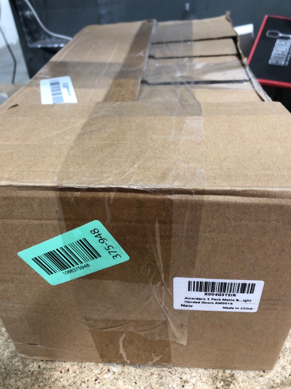 Photo 1 of *BOX DAMAGED IN TRANSIT*
Amerdeco 5 Pack Matte Black Door Handles Interior, Knurled Privacy Door Handles with Lock, Heavy Duty Black Door Lever for Bedroom or Bathroom, Reversible Keyless for Left Right Handed Doors AM0016